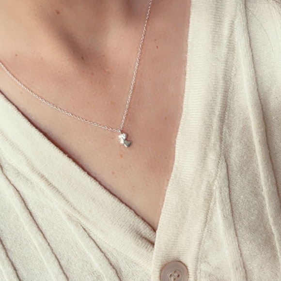 Sterling Silver Heart Necklace - Picture 3 of 10